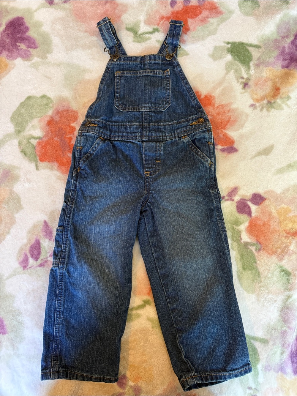 Wrangler Classic Blue Denim Kids Overalls